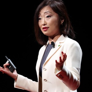 Shirley Meng on the TEDxChicago stage
